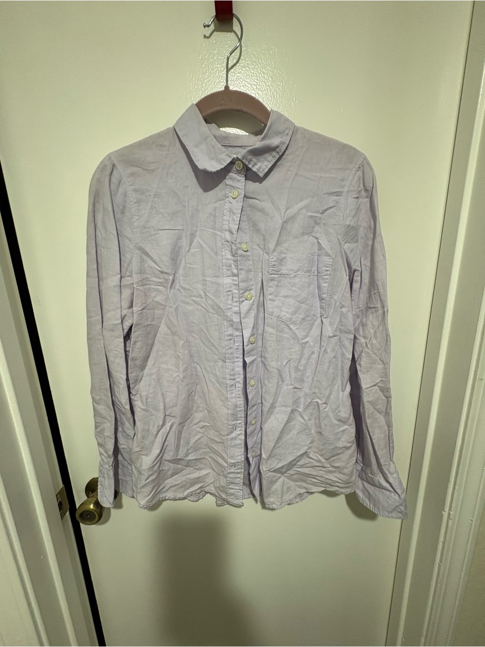 J. Crew Light Lavender Long-Sleeve Button Shirt